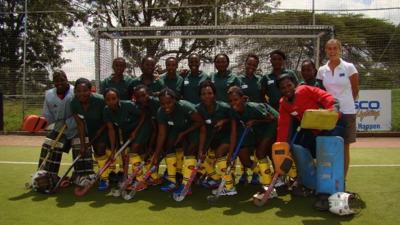 The Tanzania team before the last game against Kenya for the 3° & 4°